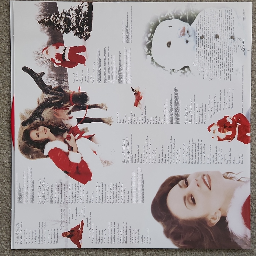Mariah Carey Merry Christmas 2015 Deluxe Anniversary 12" LP Red - Picture 4 of 6